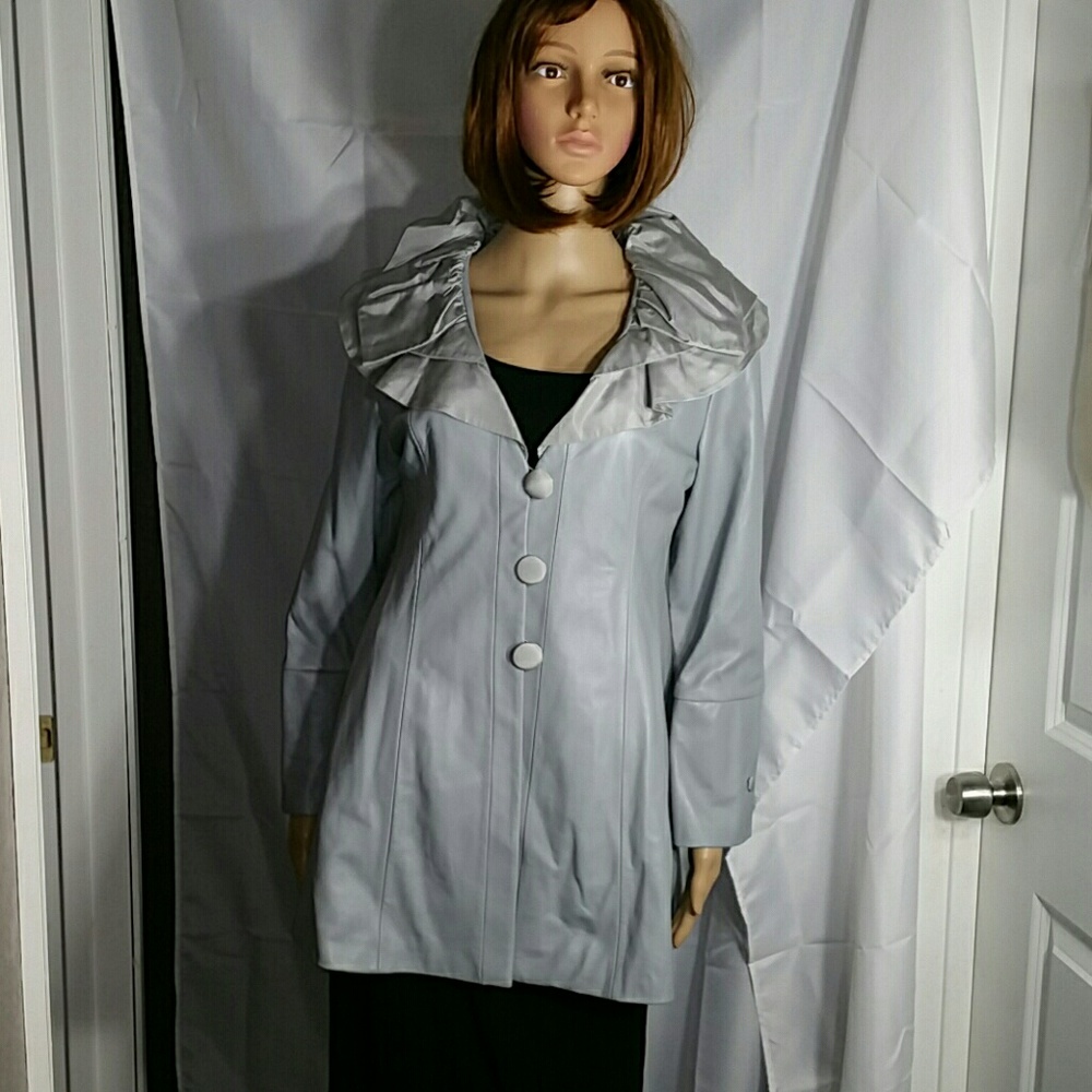 Dianaira grey soft leather jacket!!